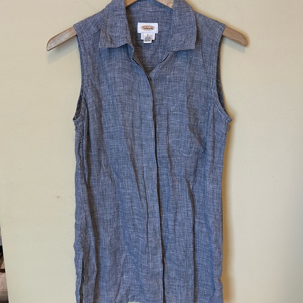 Talbots Sleeveless Linen Shirt